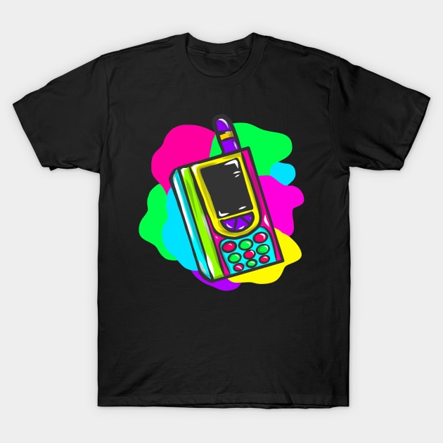 Retro neon early hippy VHS cassettes 80s 90s T-Shirt by KK-Royal